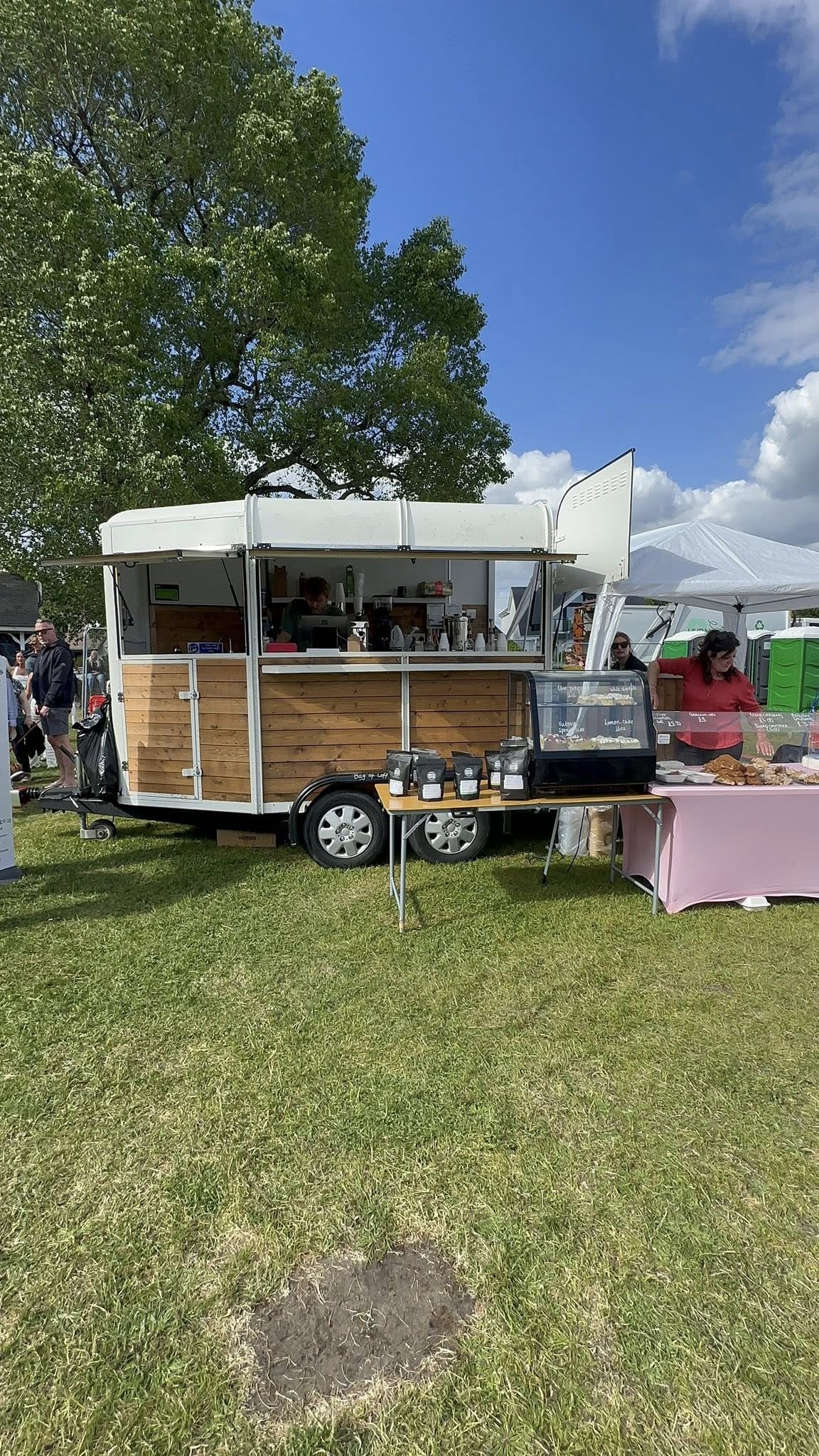 The Cake Cabin food truck at outdoor event